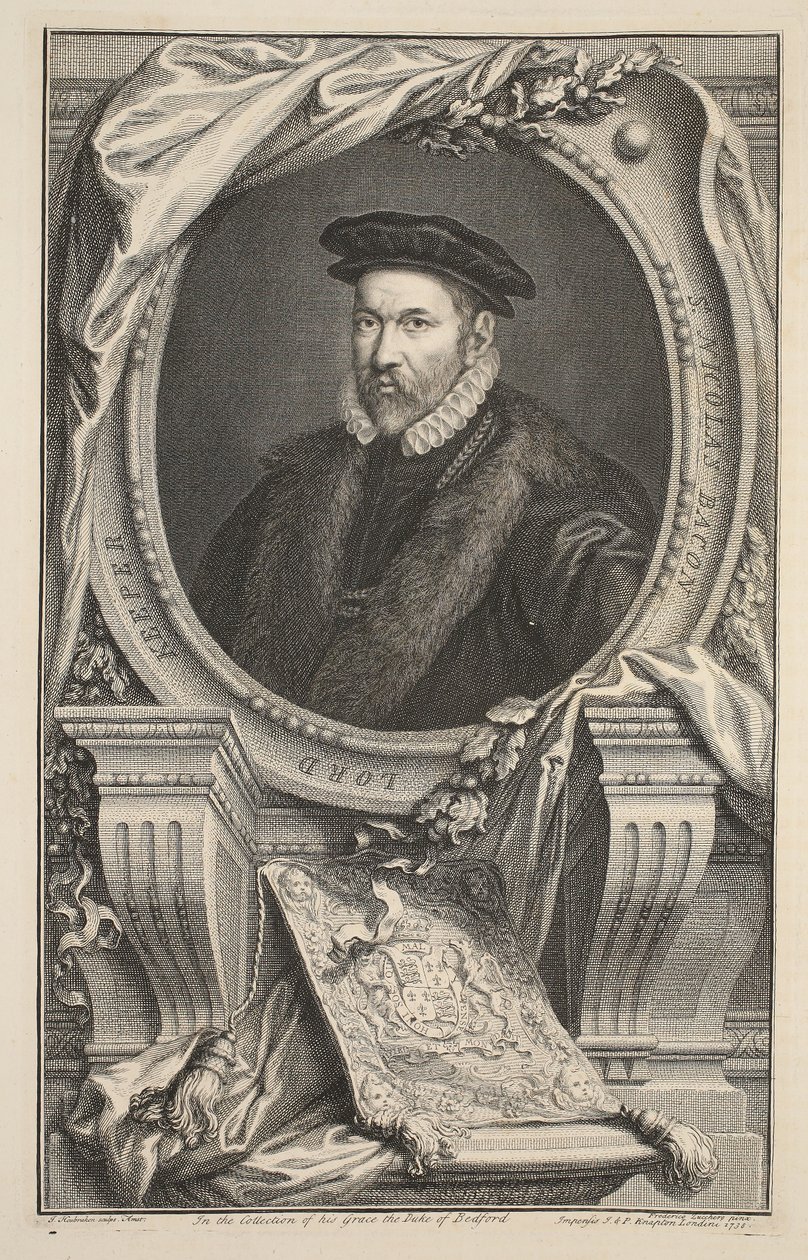 Portrait de Nicholas Bacon, illustration de 
