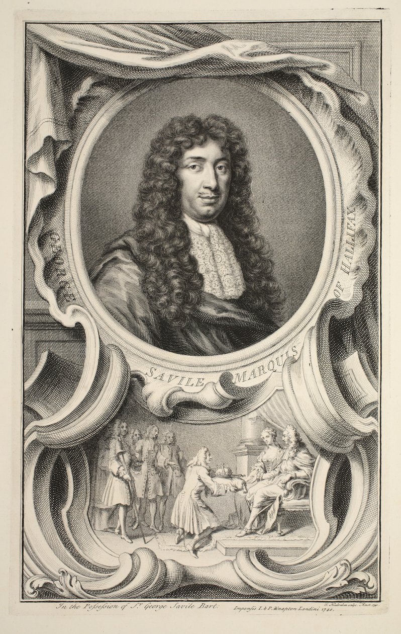 Portrait de Savile, marquis de Halifax, illustration de 