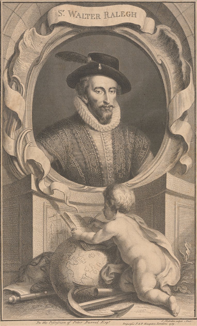 Sir Walter Ralegh - Jacobus Houbraken