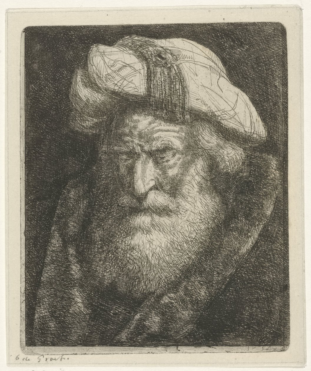 Vieil homme avec barbe - Jacobus Ludovicus Cornet