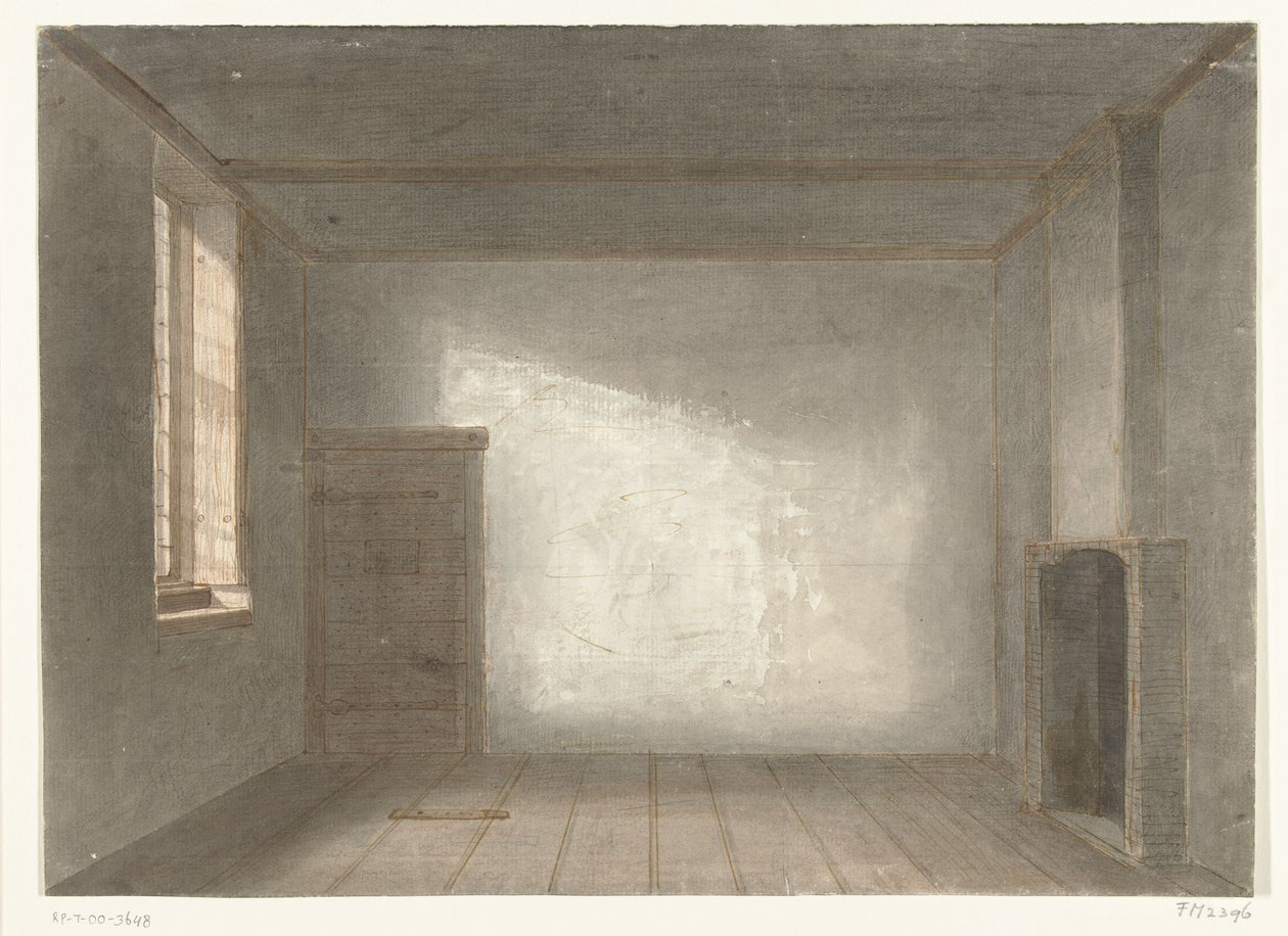 La chambre de Cornelis de Witt en prison La Gevangenpoort, La Haye, 1844 - Jacobus Ludovicus Cornet