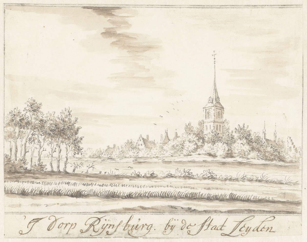 Le village de Rijnsburg - Jacobus Stellingwerff