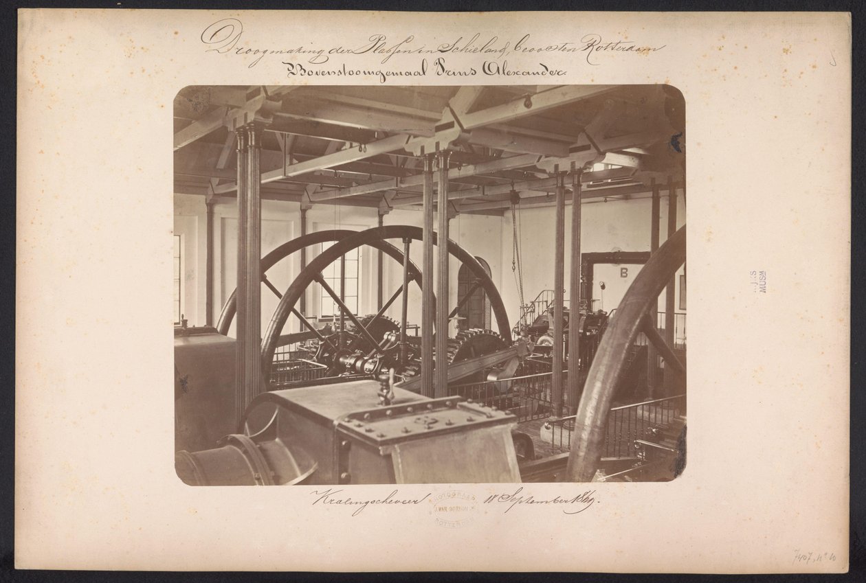 Station de pompage à vapeur Prince Alexander / Kralingscheveer 18 septembre 1869 - Jacobus van Gorkom jr.