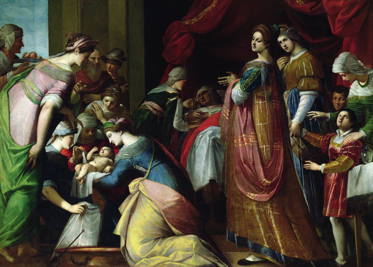 La Naissance de la Vierge - Jacopo Ligozzi
