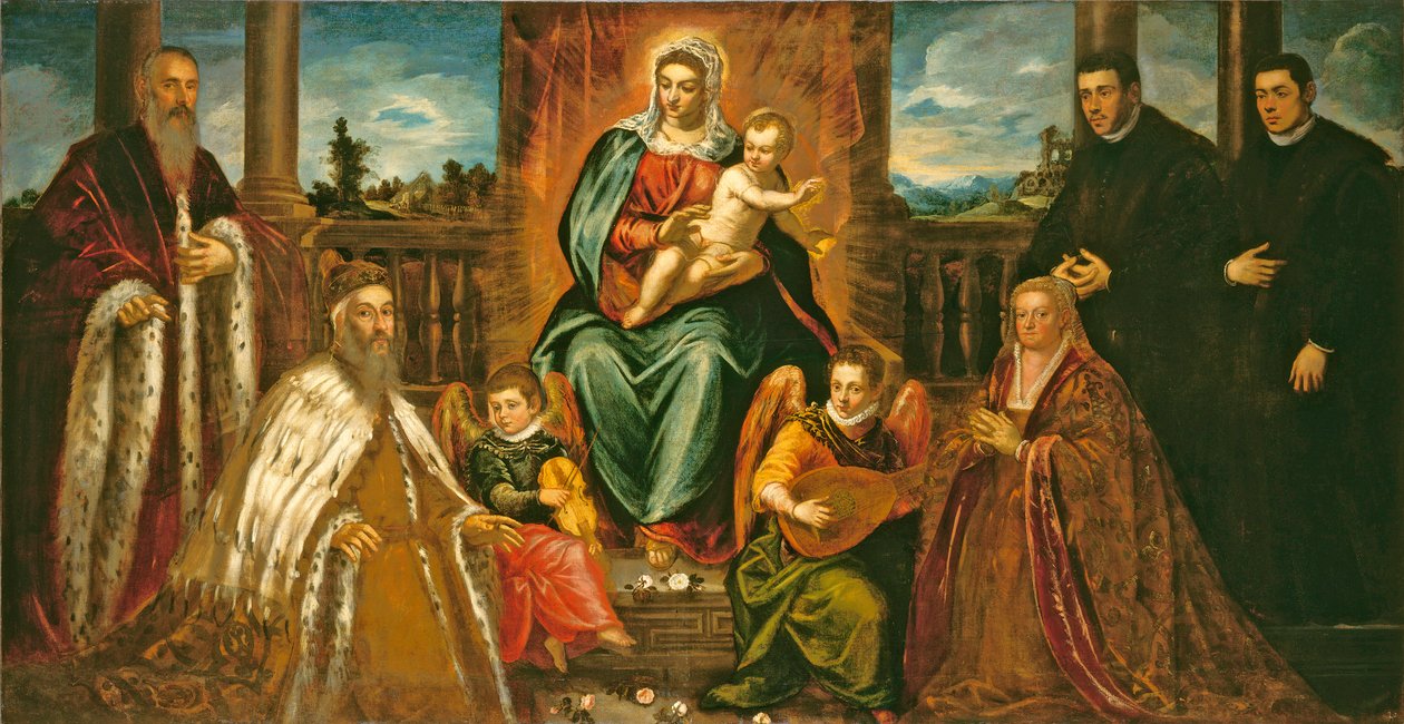 Le doge Alvise Mocenigo et sa famille devant la Vierge à l