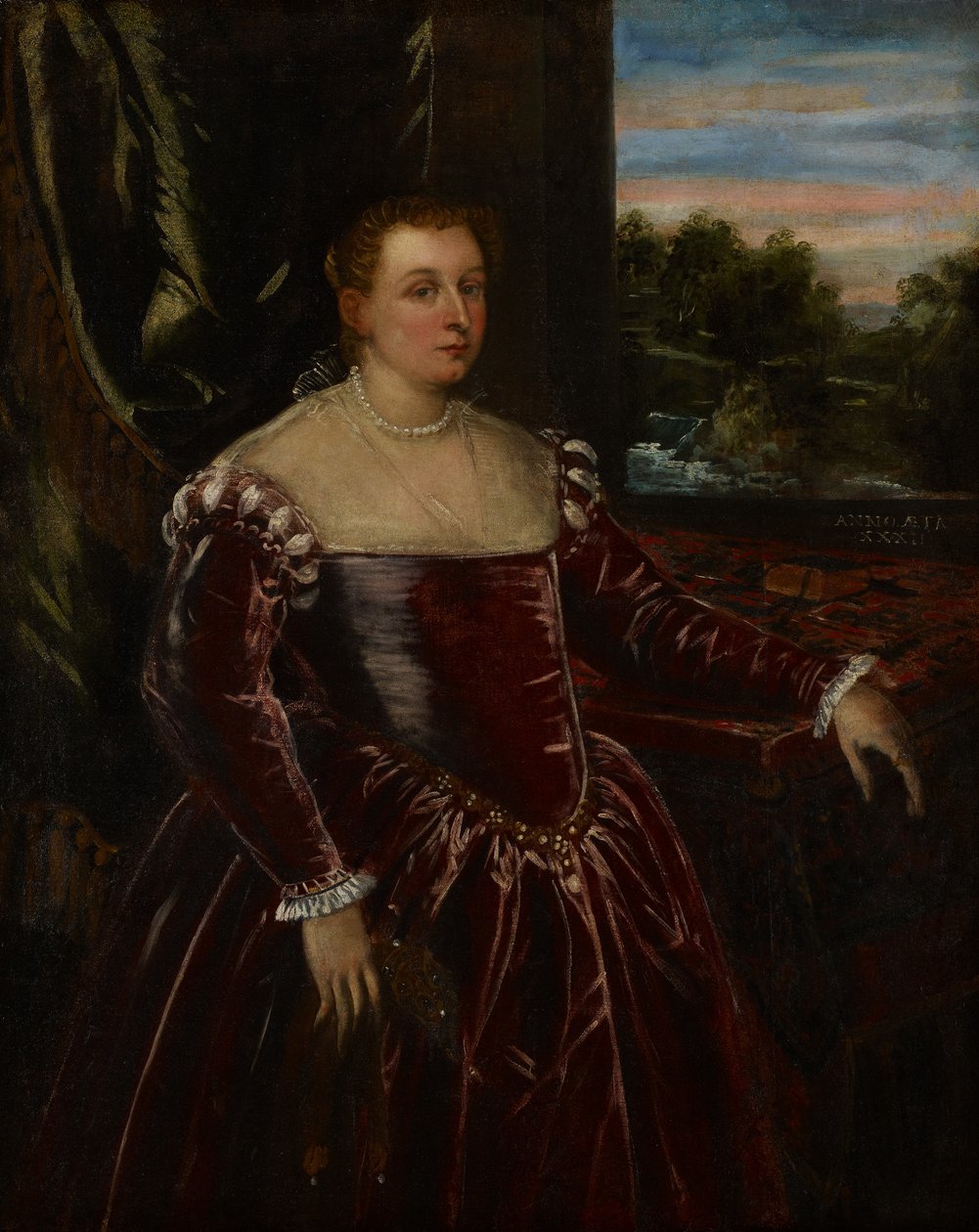 Portrait de la Dogaressa Morosina Morosini, 1570-80 - Jacopo Robusti Tintoretto