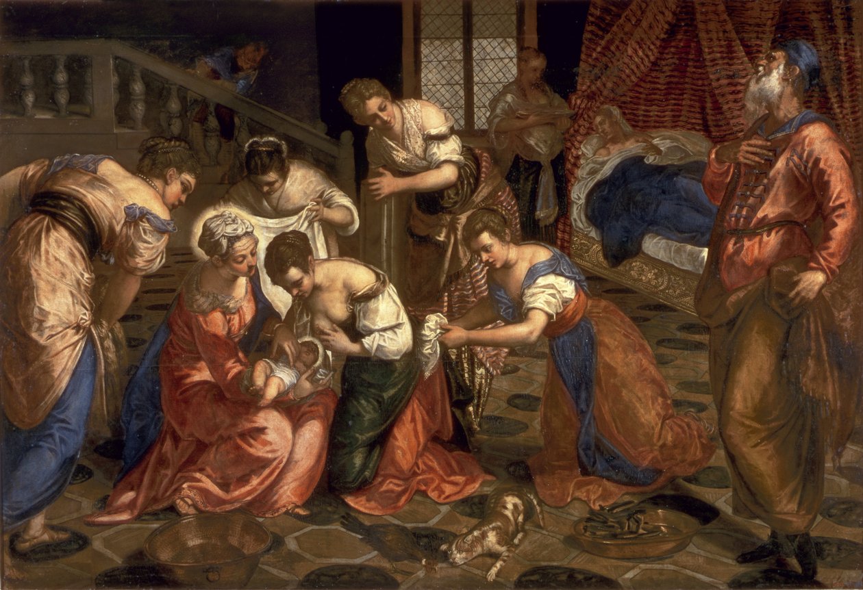 La Naissance de Saint Jean-Baptiste, 1550-59 - Jacopo Robusti Tintoretto