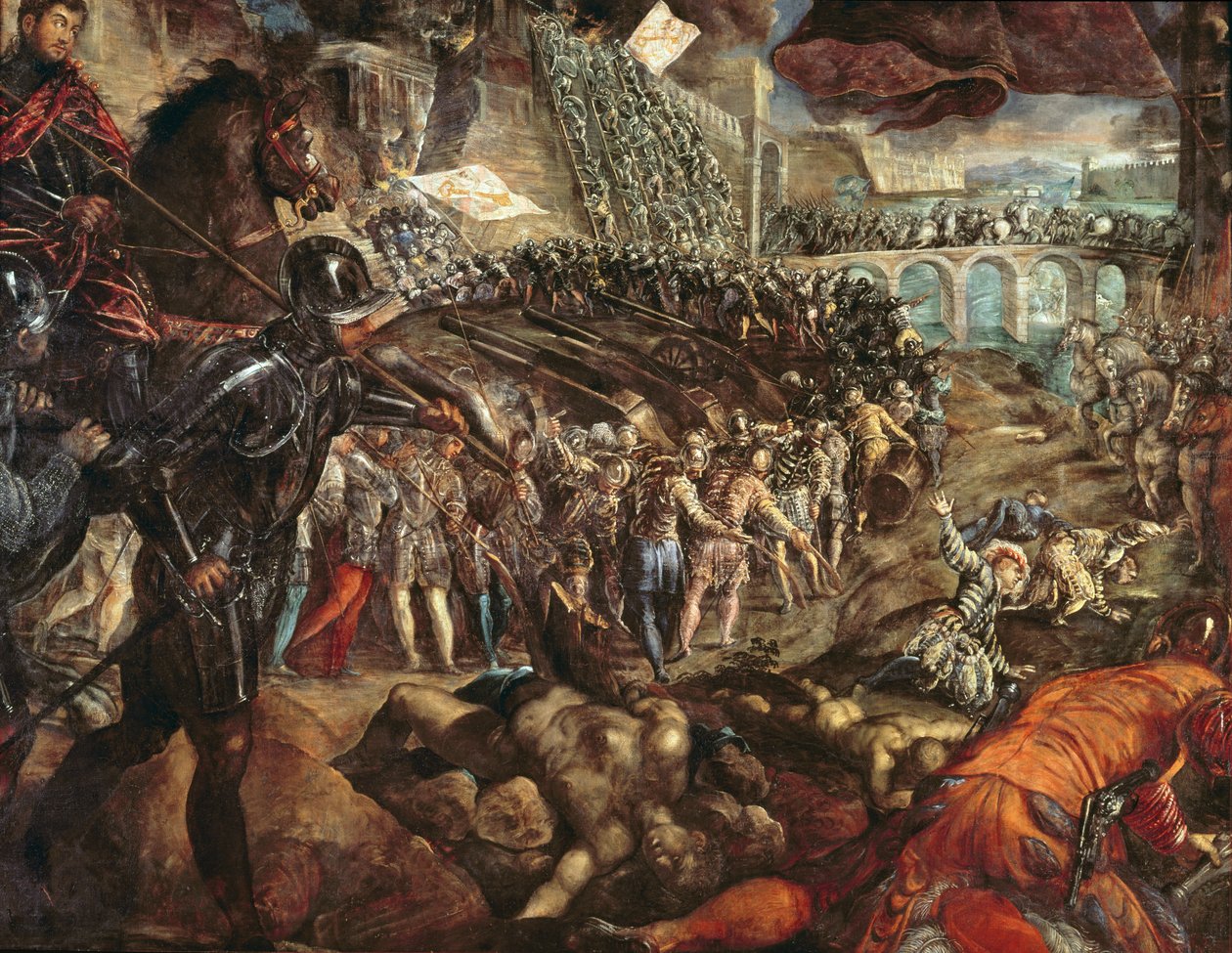 La Capture de Parme, c.1570 - Jacopo Robusti Tintoretto