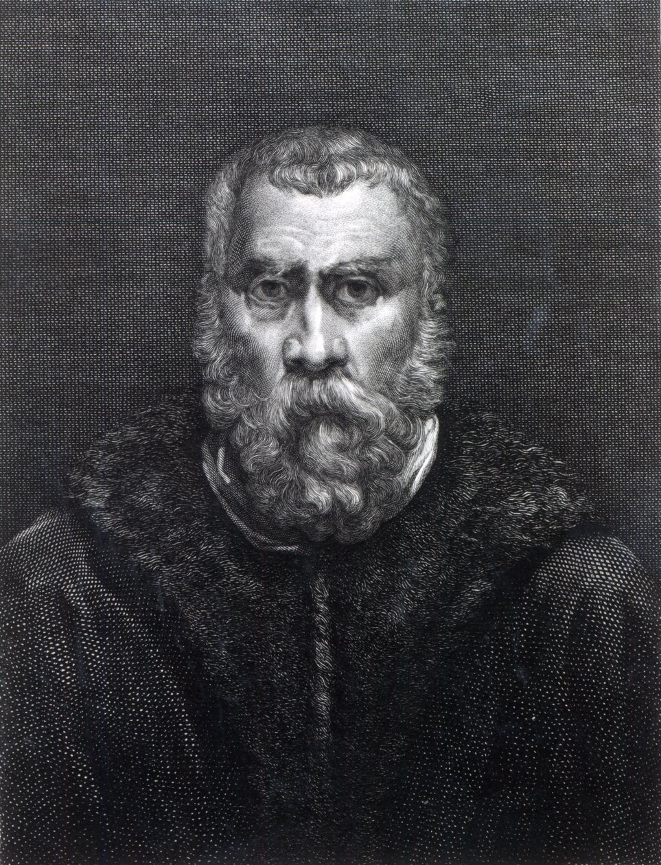Tintoret, gravé par Delaistre - Jacopo Robusti Tintoretto