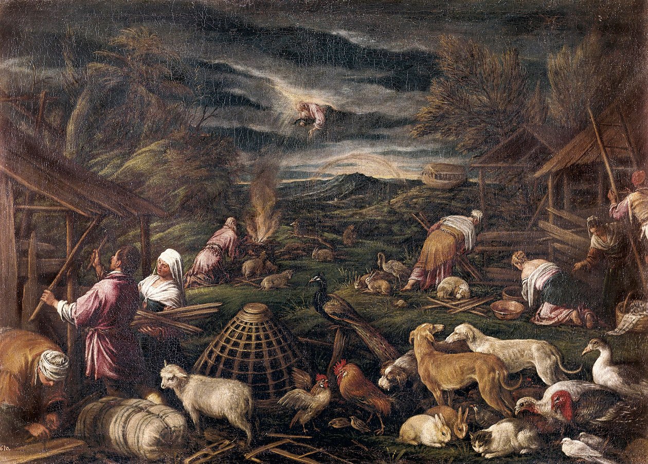 Noé après le déluge - Jacopo Bassano