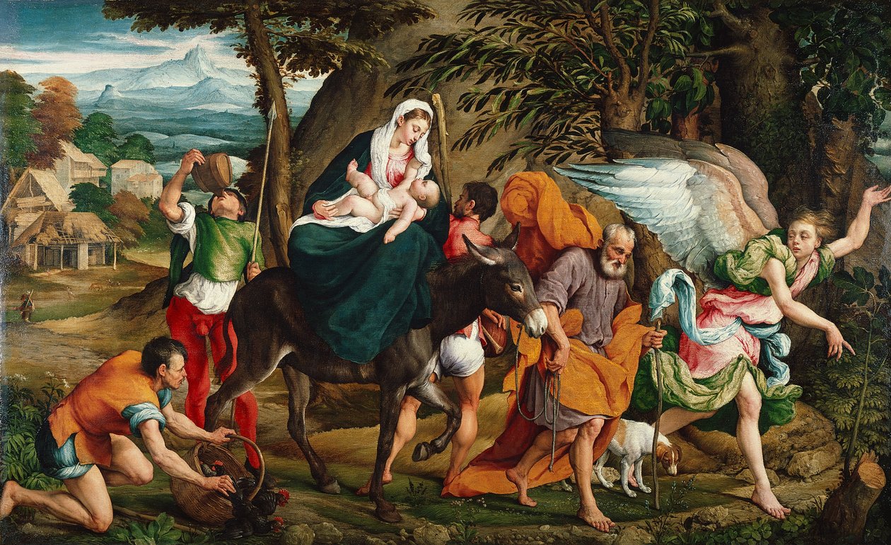 La Fuite en Égypte, c.1544-45 - Jacopo (1510 92) Bassano
