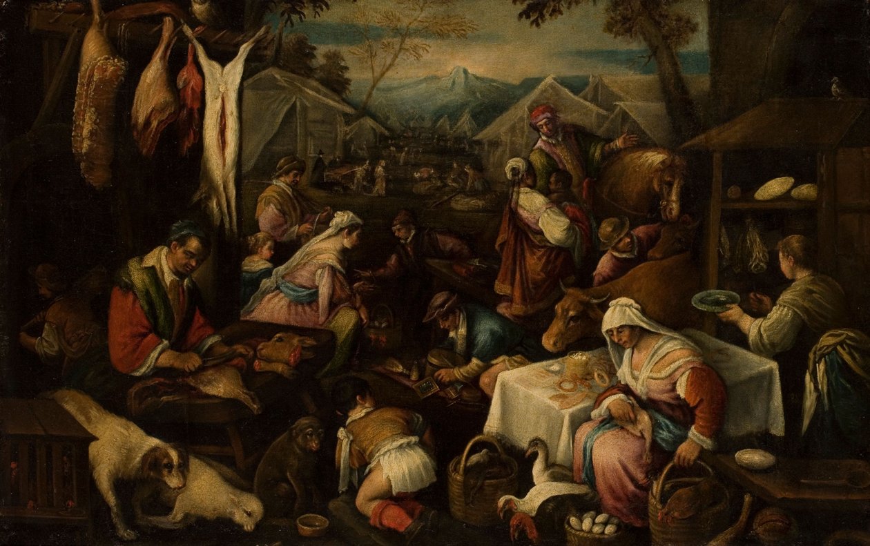 Scène de marché - Jacopo Bassano