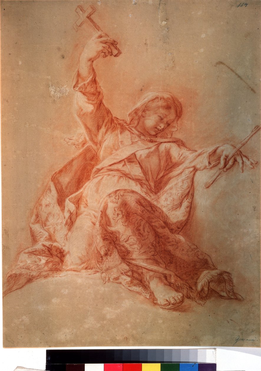 Allégorie de la foi (sanguine) - Jacopo Guarana