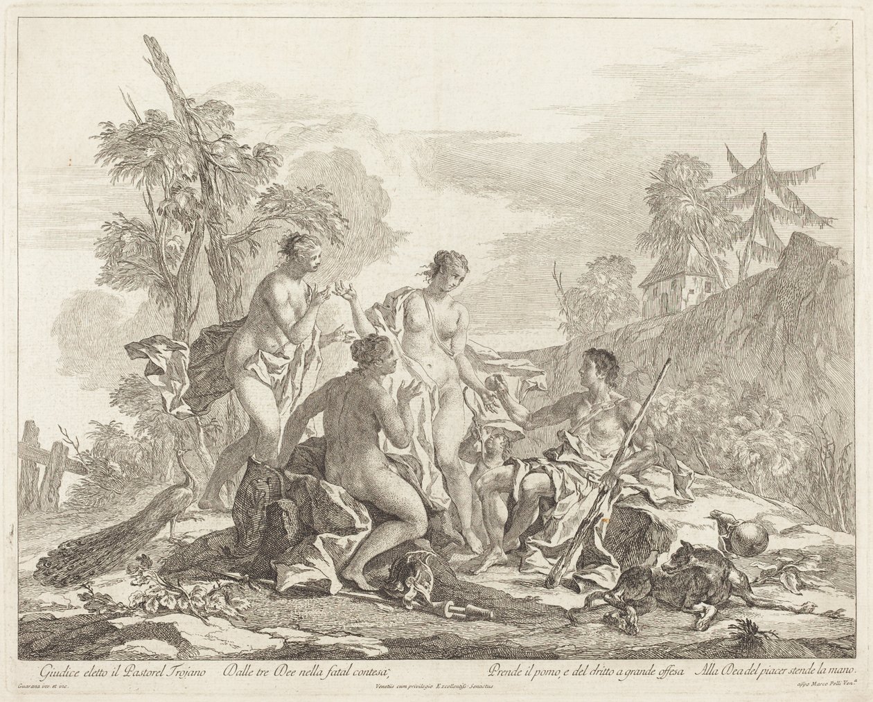 Le Jugement de Pâris - Jacopo Guarana