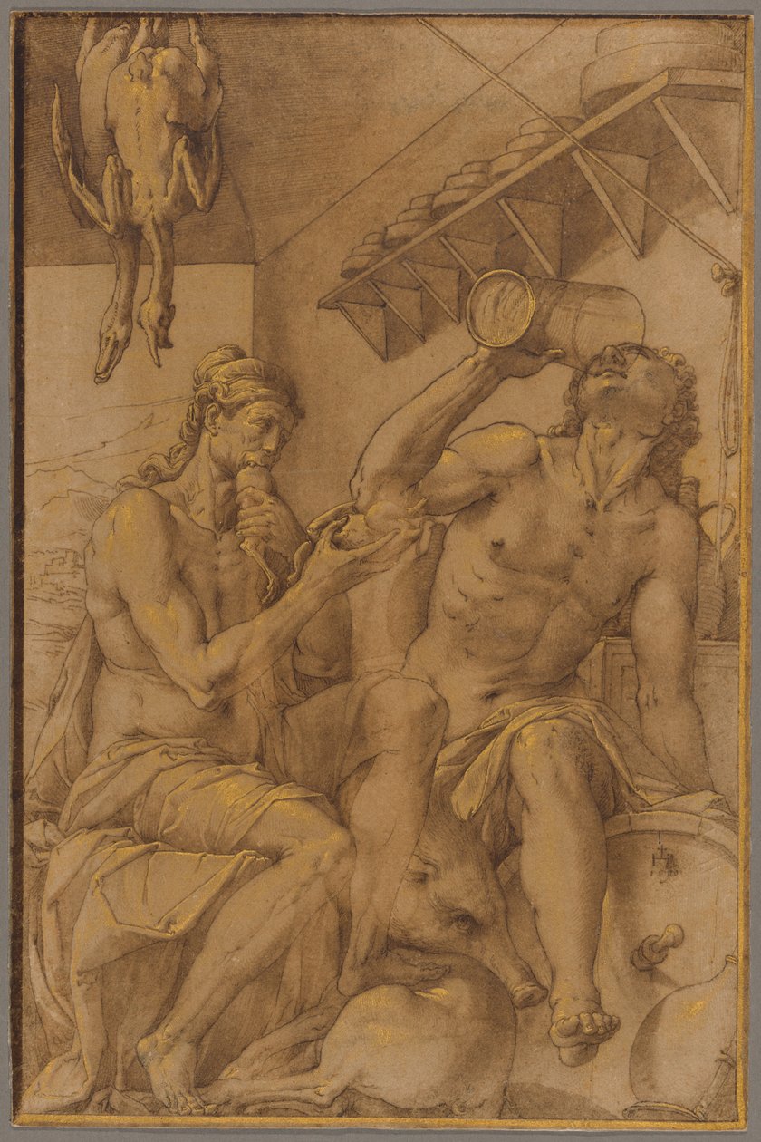 Allégorie de la gourmandise - Jacopo Ligozzi