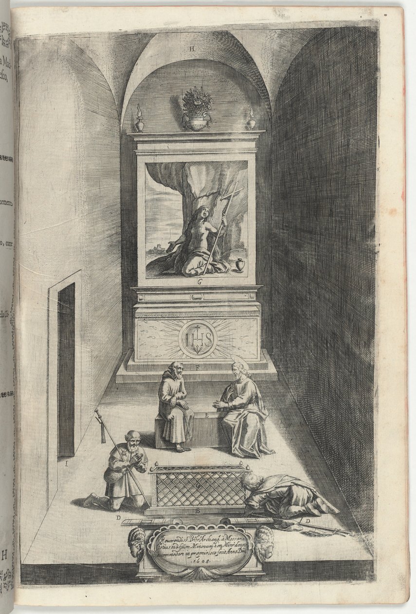 Intérieur de la Chapelle de Marie-Madeleine (Interno della cappella della Maddalena) [planche H] - Jacopo Ligozzi
