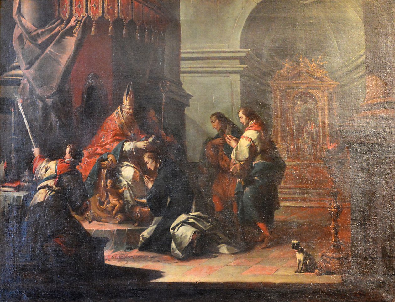French :  Le Baptême de saint Daniel par saint Prosdocime de Padoue Le Baptême de saint Daniel par saint Prosdocime de Padoue - Jacopo Marieschi