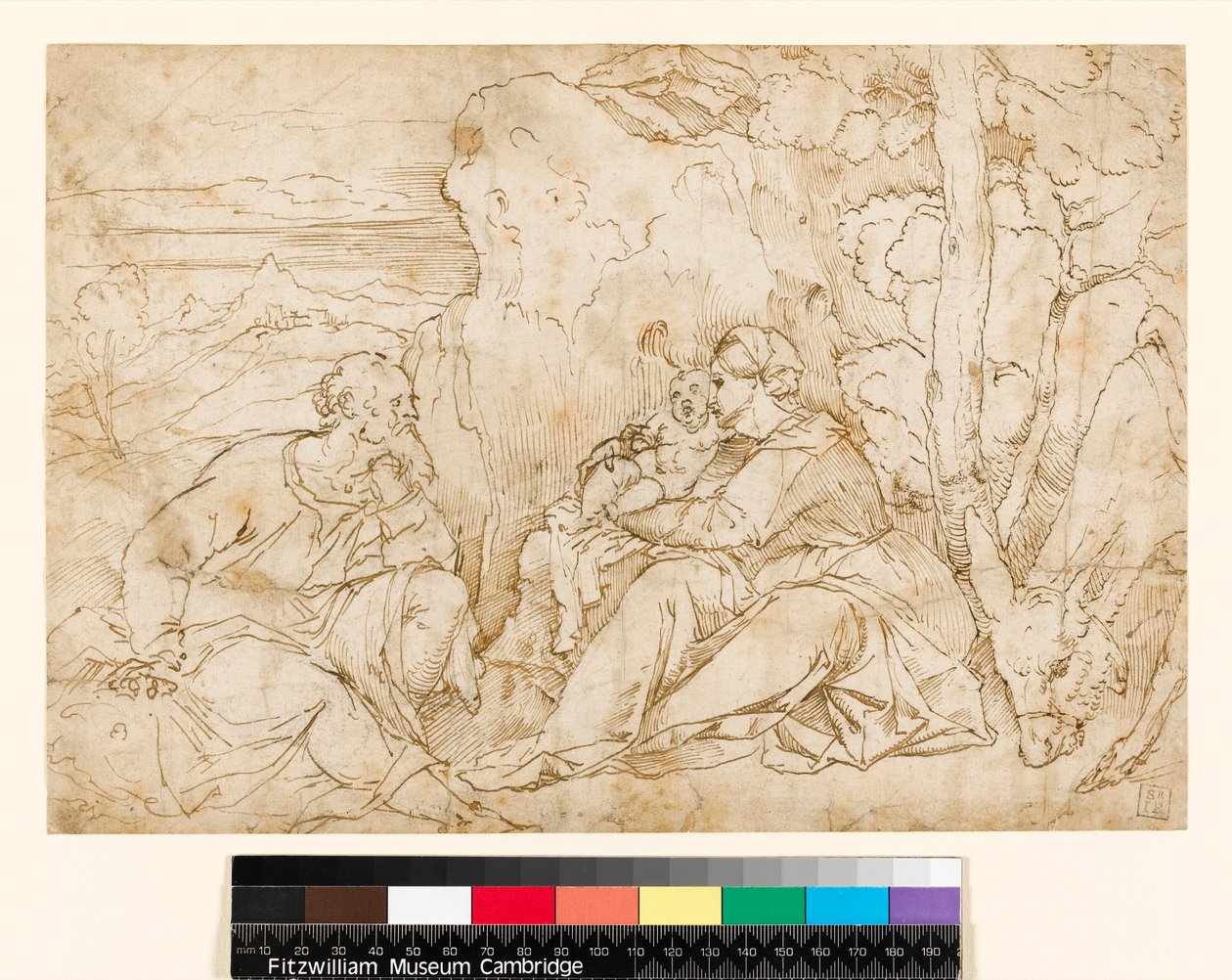 Le repos pendant la fuite en Égypte, 1400-1499 - Jacopo Palma