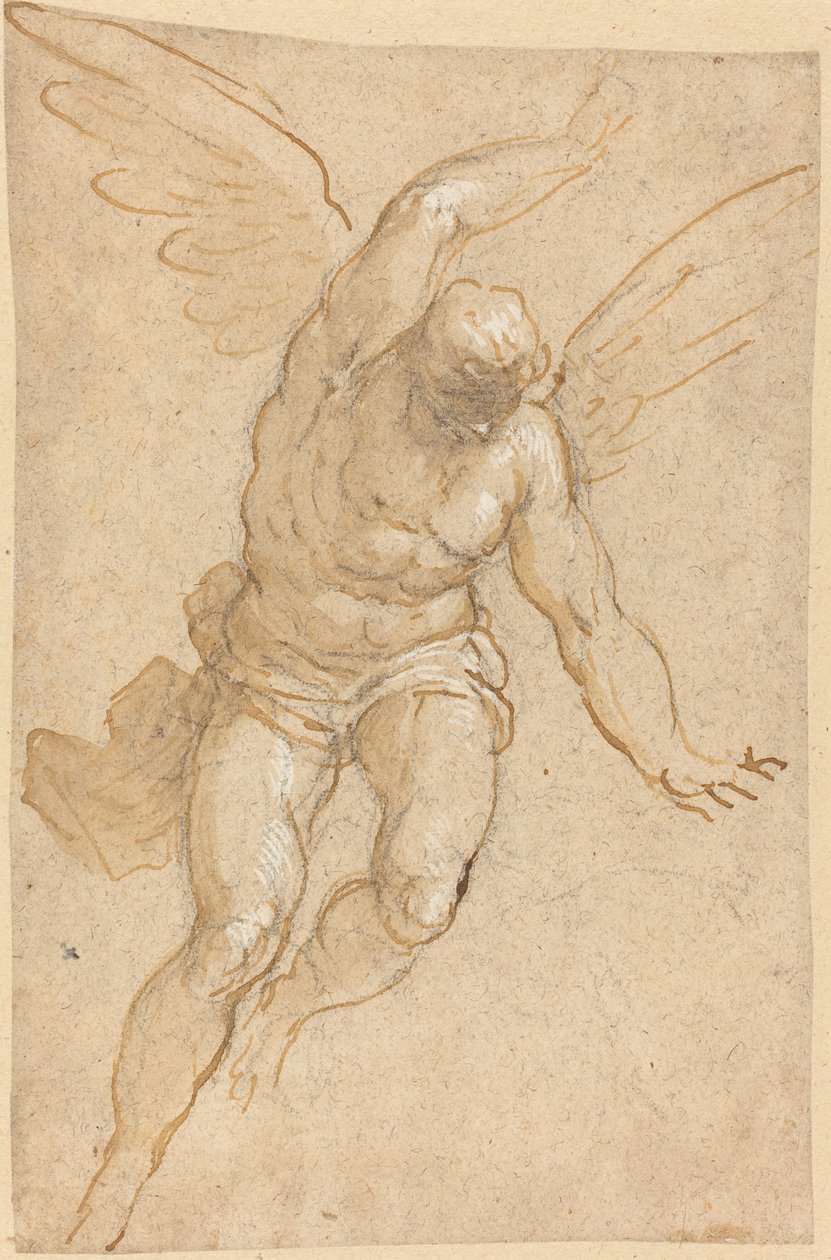 Un ange volant - Jacopo Palma il Giovane