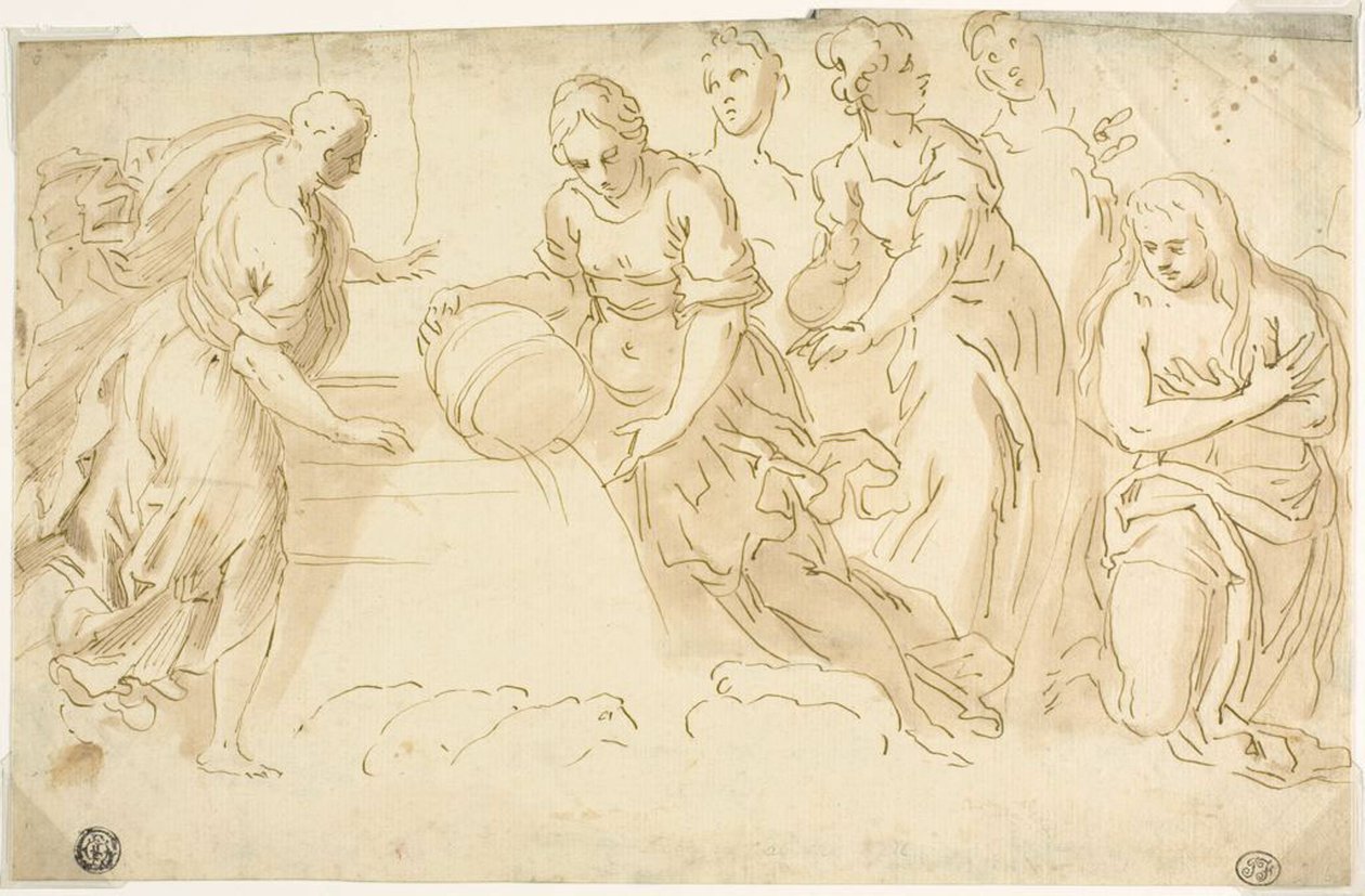Jacob et Rachel au puits - Jacopo Palma il Giovane