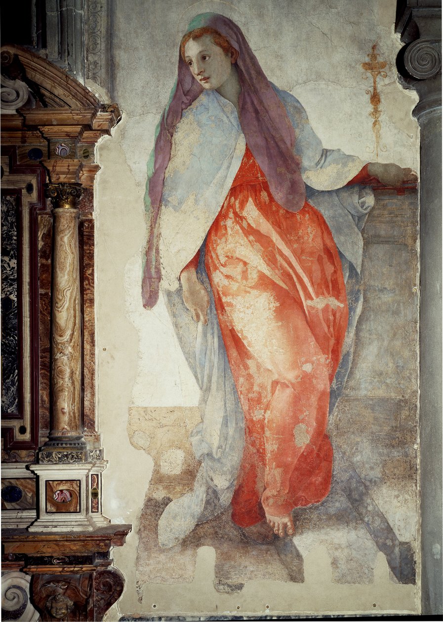 Annonciation. (détail) - Jacopo Pontormo
