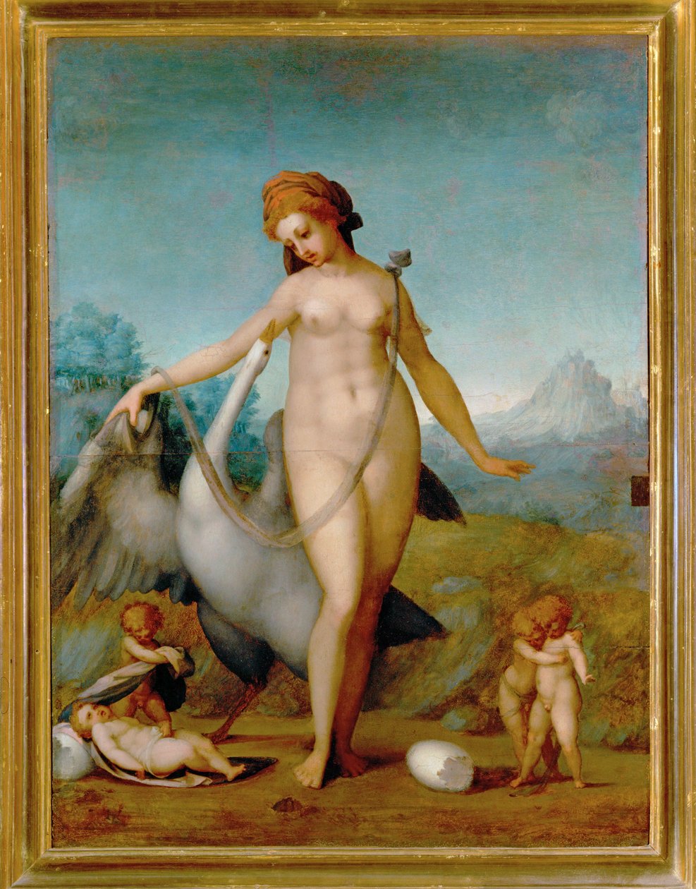 Léda et le cygne - Jacopo Pontormo