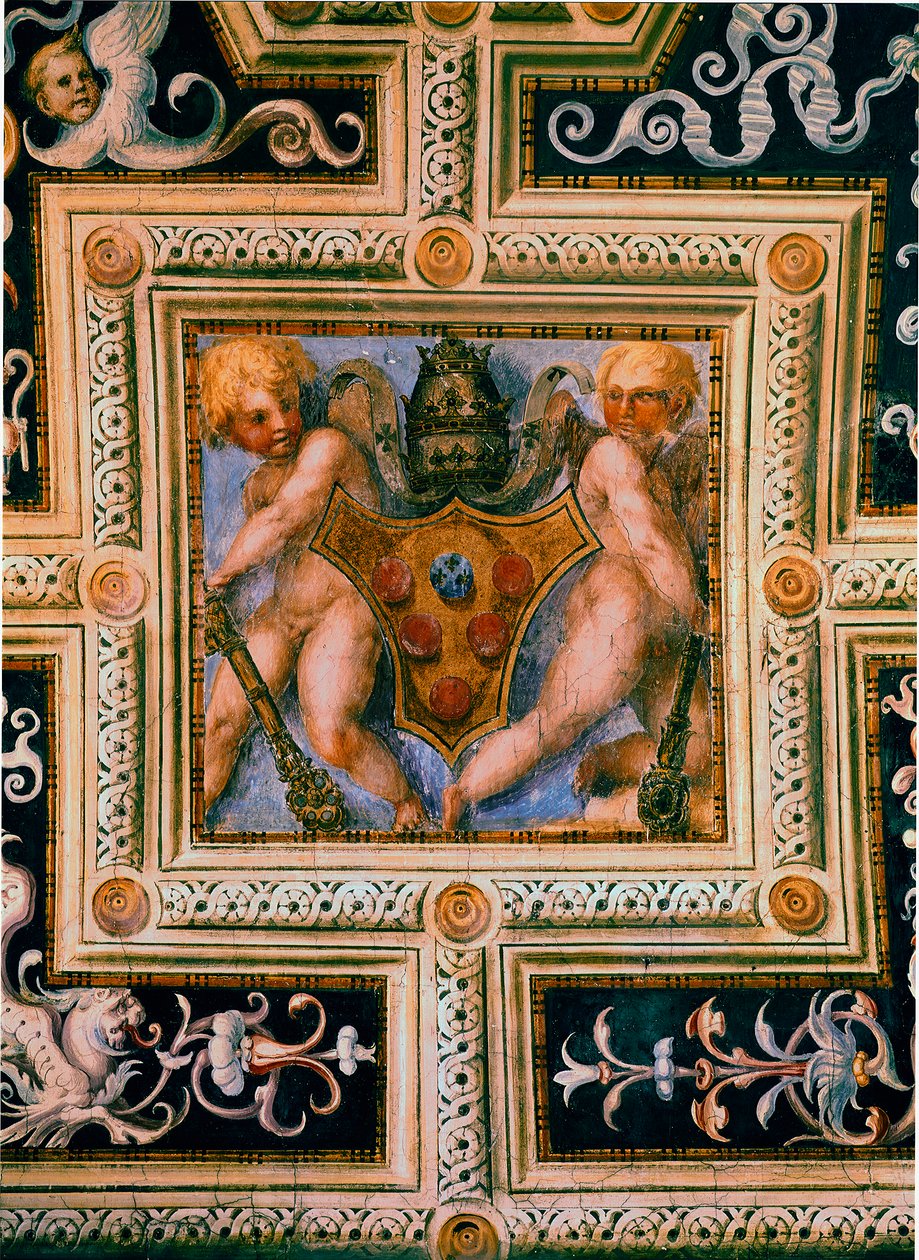 Putti et armoiries du Pape Léon X (1475-1521) - Jacopo Pontormo