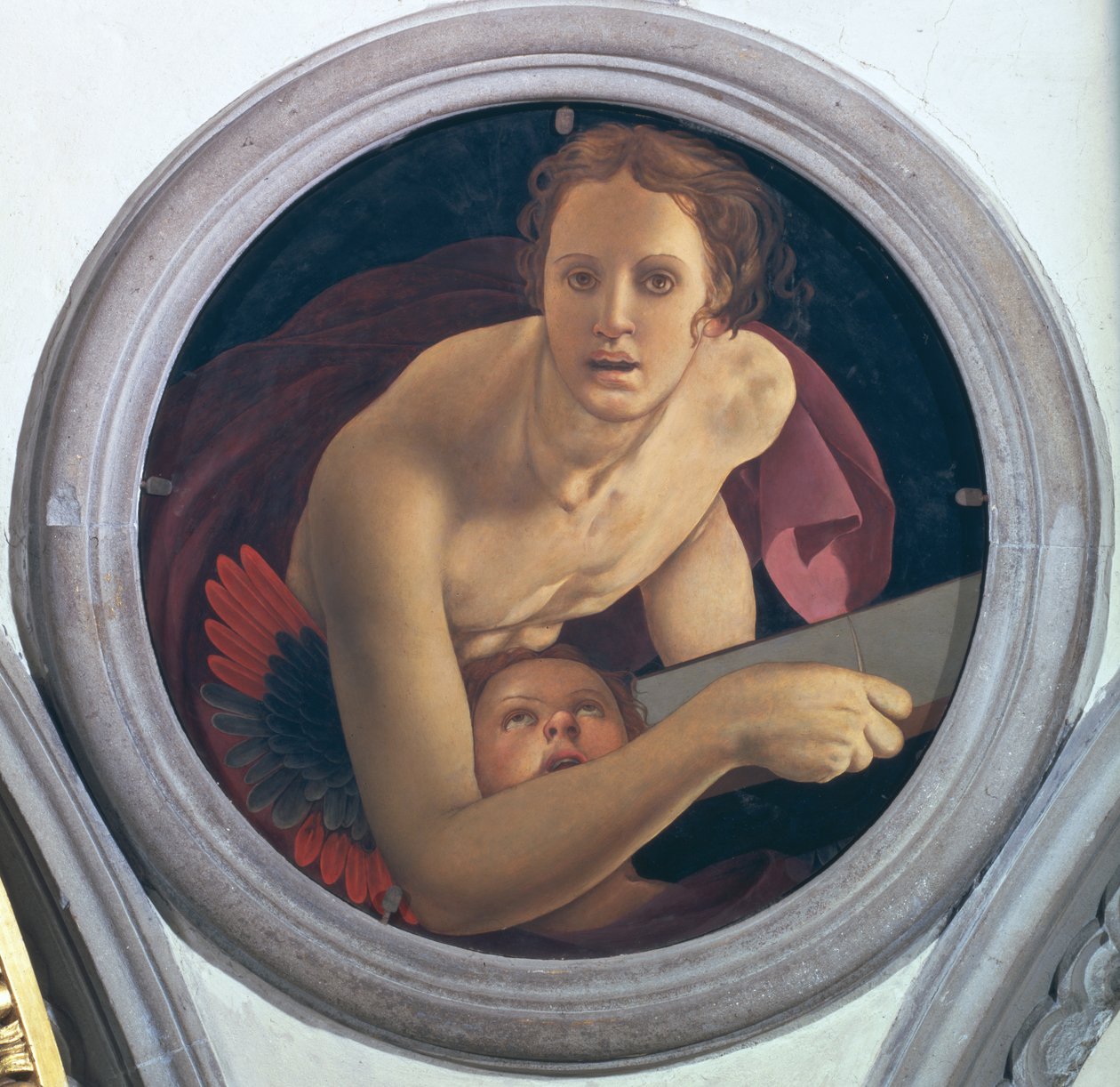 Saint Matthieu, tondo de la coupole des Évangélistes, 1528 - Jacopo Pontormo