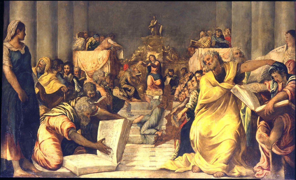 Le Christ parmi les docteurs - Jacopo Robusti Tintoretto