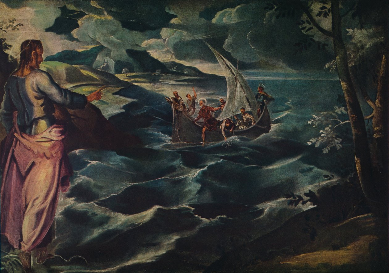 Christ à la mer de Galilée, vers 1575-1580 - Jacopo Robusti Tintoretto