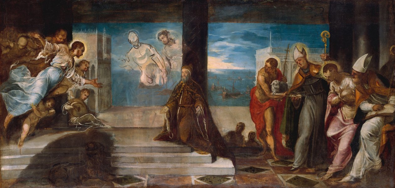 Le Doge Alvise Mocenigo présenté au Rédempteur, c.1577 - Jacopo Robusti Tintoretto