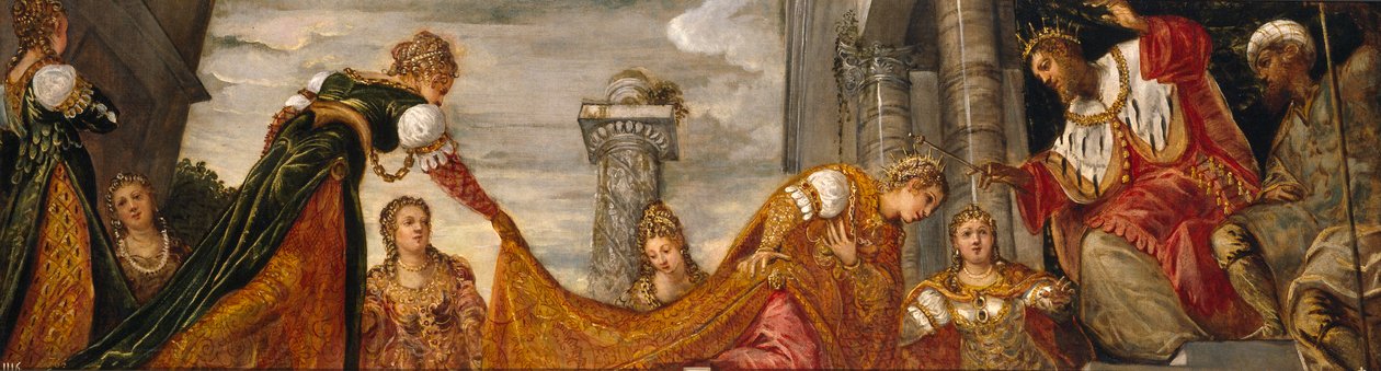Esther devant Assuérus, 1552-55 - Jacopo Robusti Tintoretto