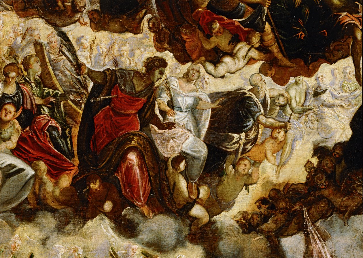 Paradis ... (peinture sur toile) - Jacopo Robusti Tintoretto