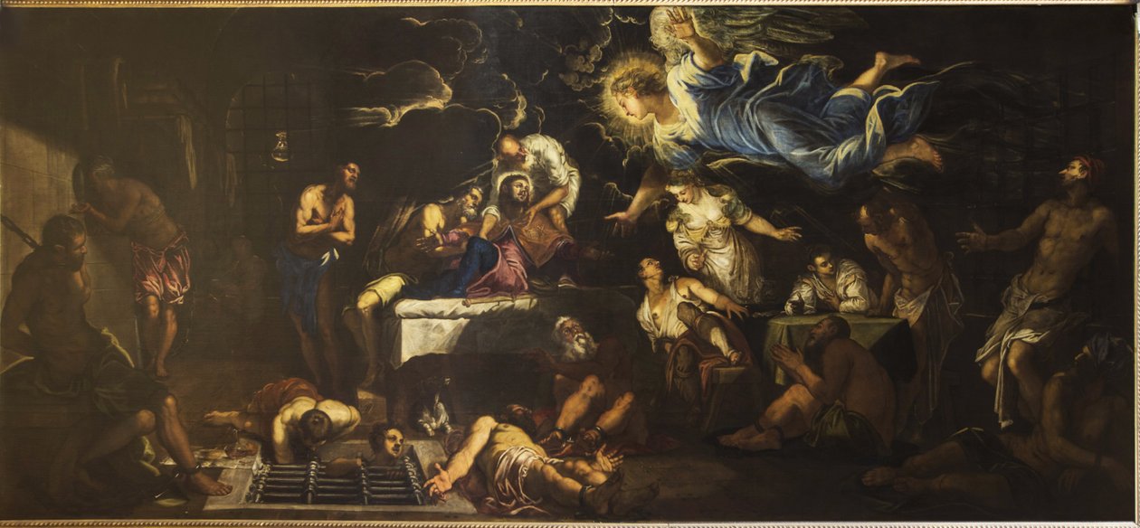 Saint Roch en prison visité par un ange, 1567 - Jacopo Robusti Tintoretto