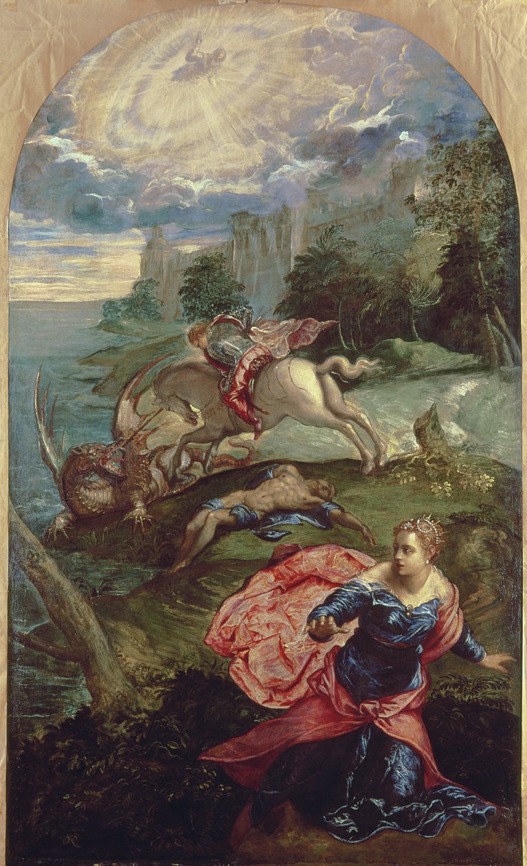Saint Georges et le Dragon - Jacopo Robusti Tintoretto