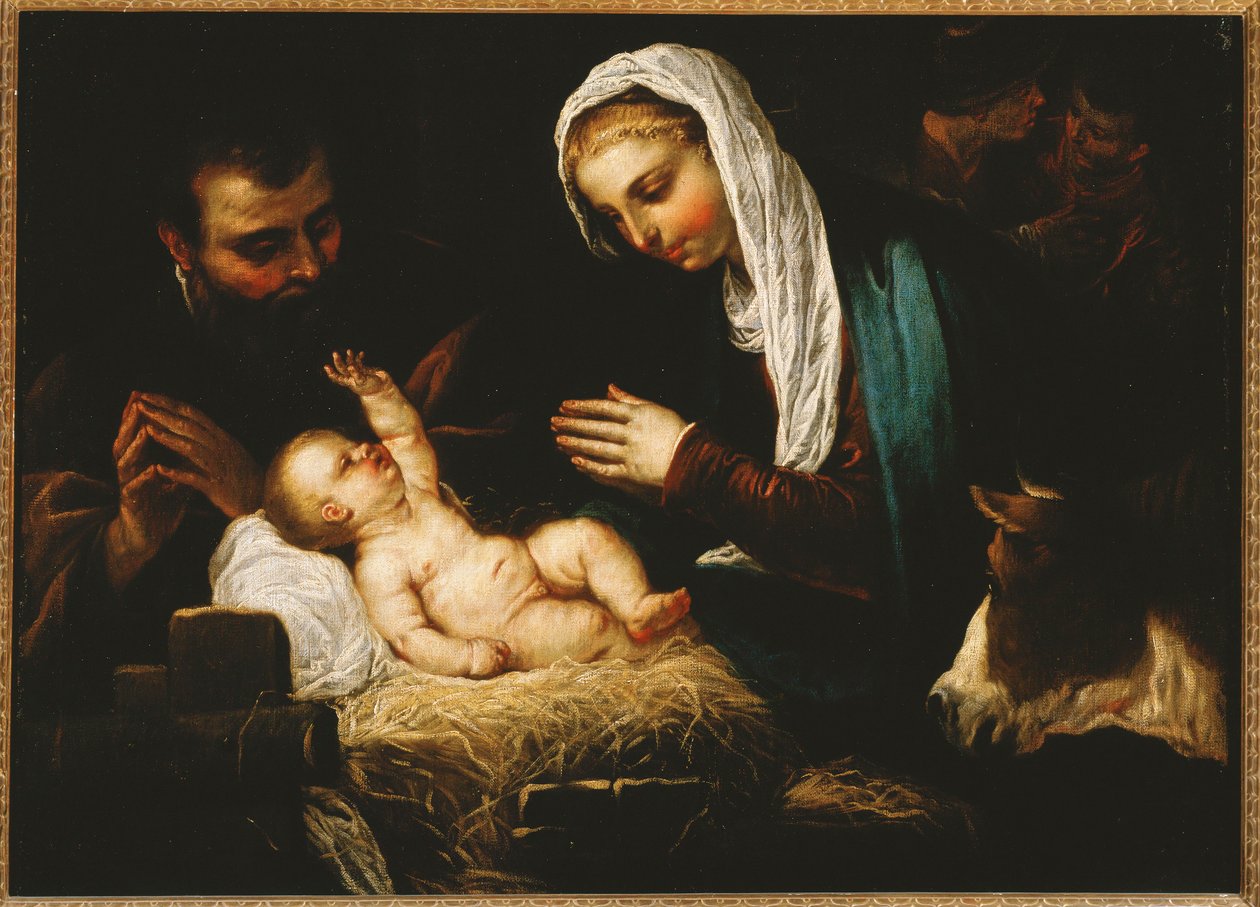 La Sainte Famille ... (peinture sur toile) - Jacopo Robusti Tintoretto