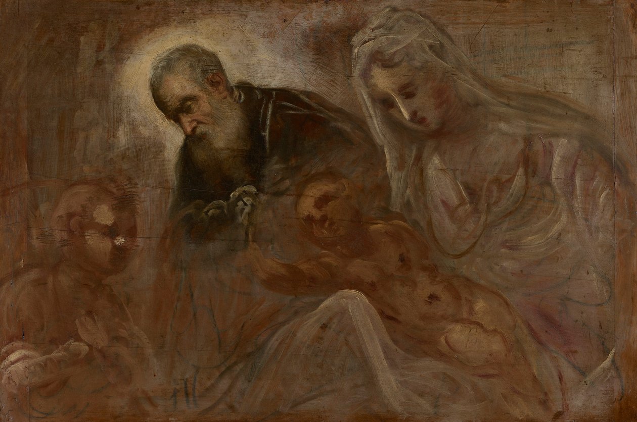 La Sainte Famille avec le jeune Saint Jean-Baptiste, 1547 - Jacopo Robusti Tintoretto