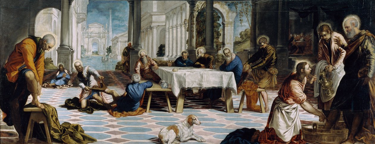 Le Lavement des pieds, c.1547 - Jacopo Robusti Tintoretto