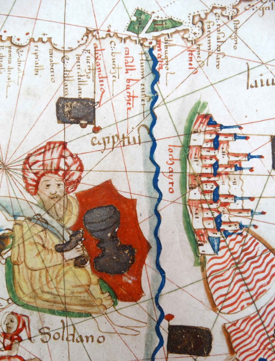 Égypte et la Mer Rouge, détail d