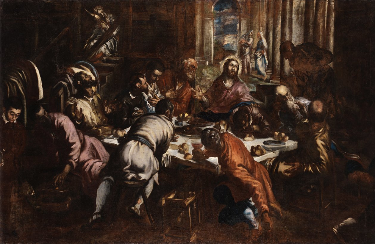 Jacopo Tintoretto Cène (étude pour la Cène de San Trovaso) - Jacopo Tintoretto