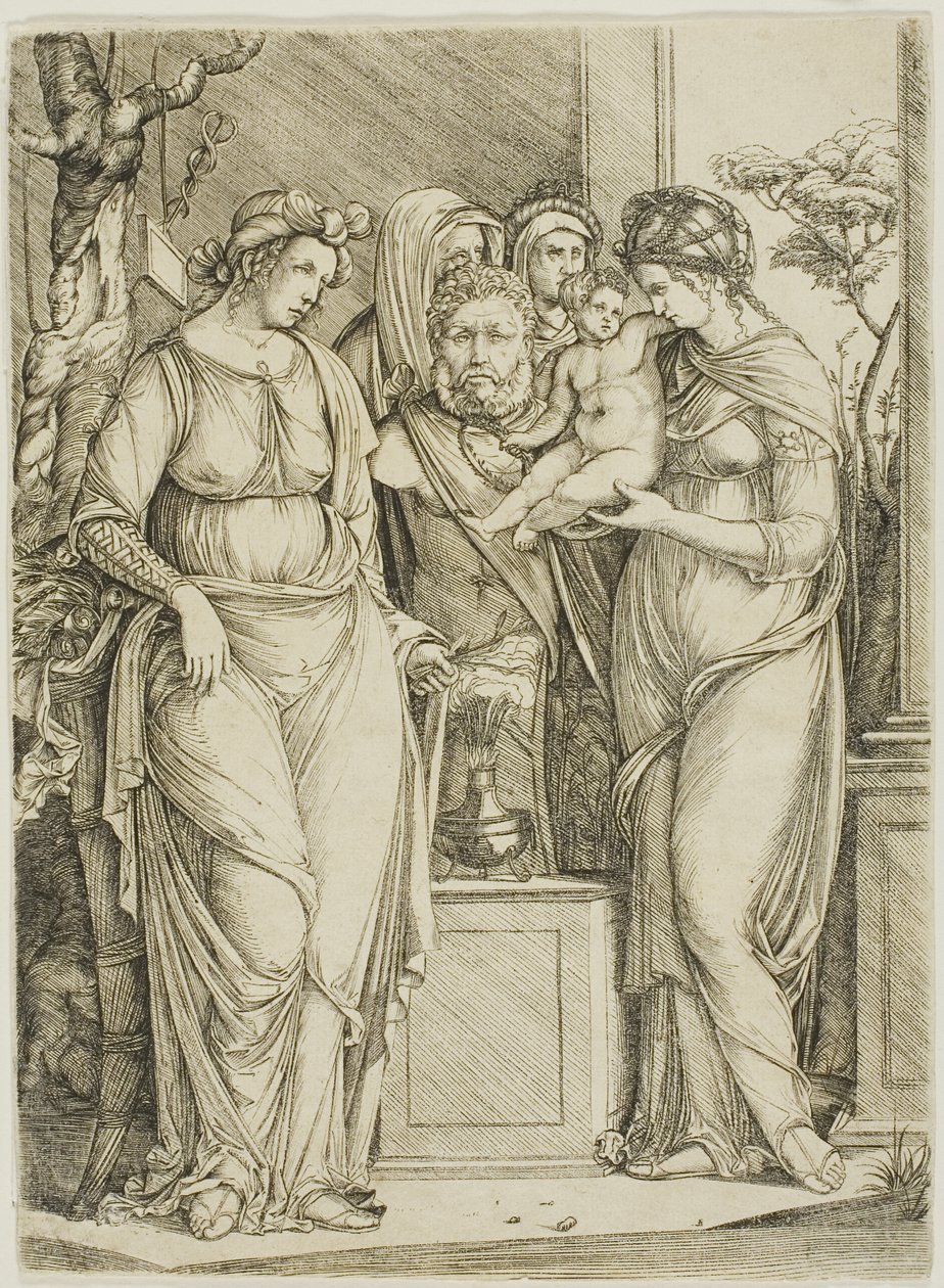 Sacrifice à Priape, la plus grande assiette - Jacopo de