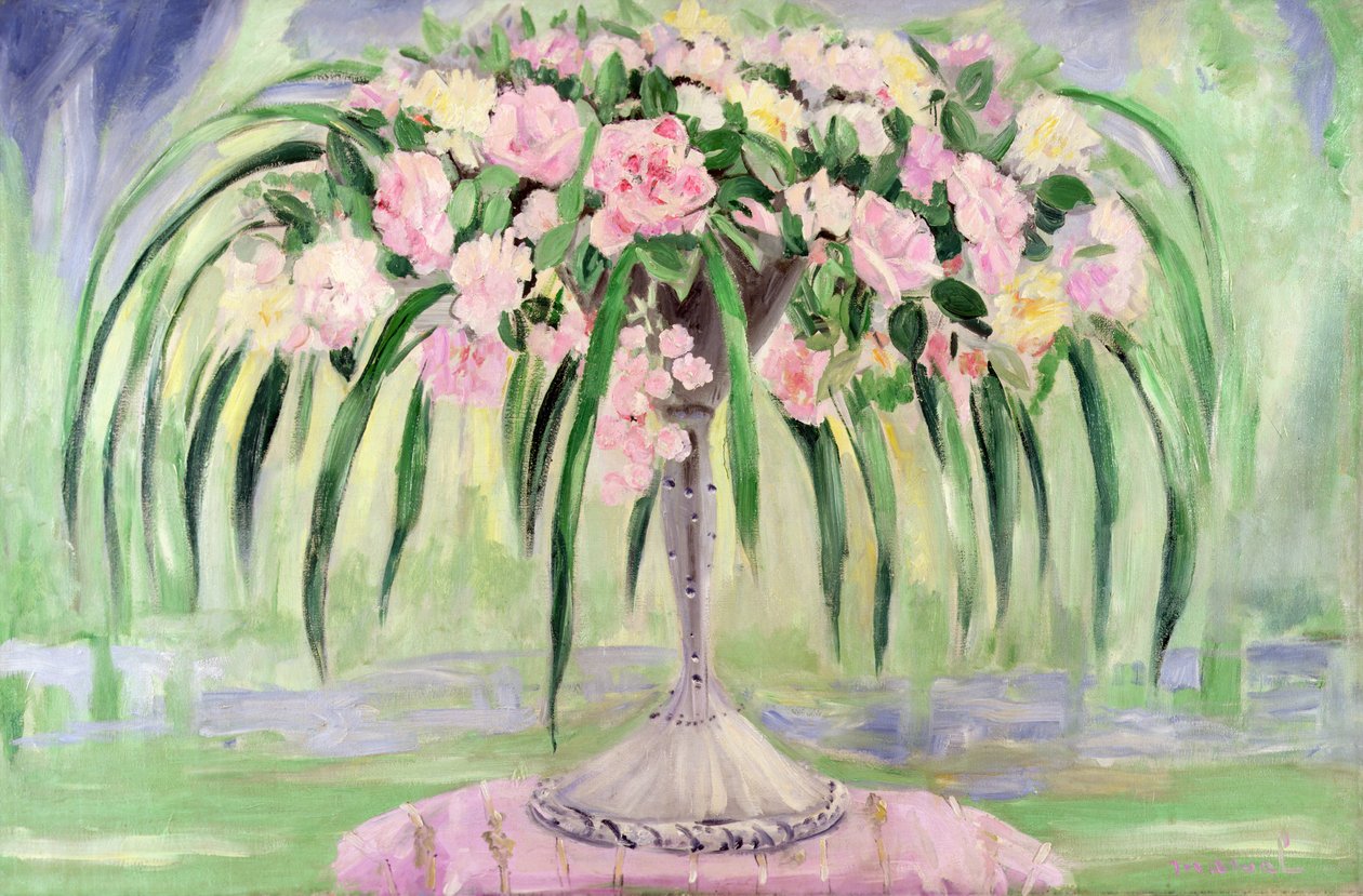 Roses dans un vase Art Nouveau - Jacqueline Marval
