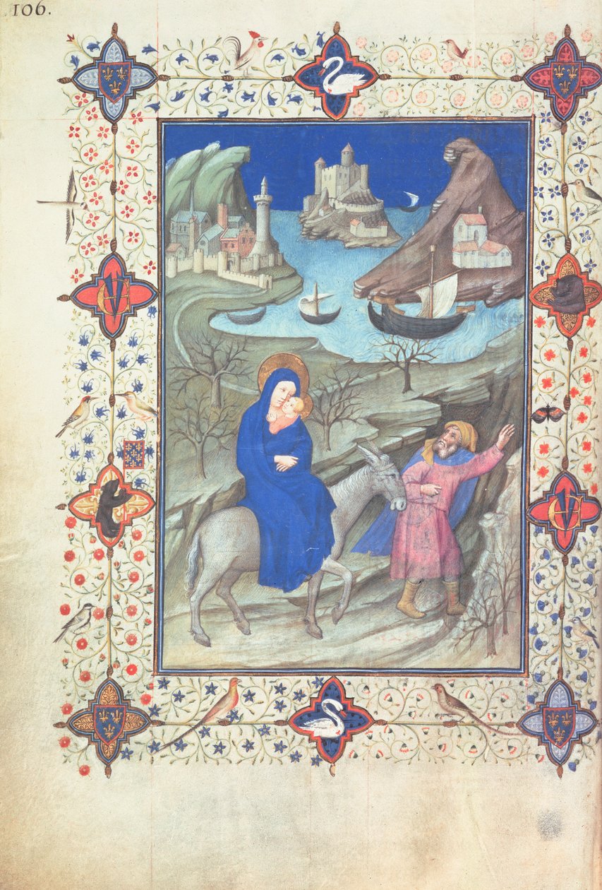 Ms 11060-61, Fuite en Égypte, de 