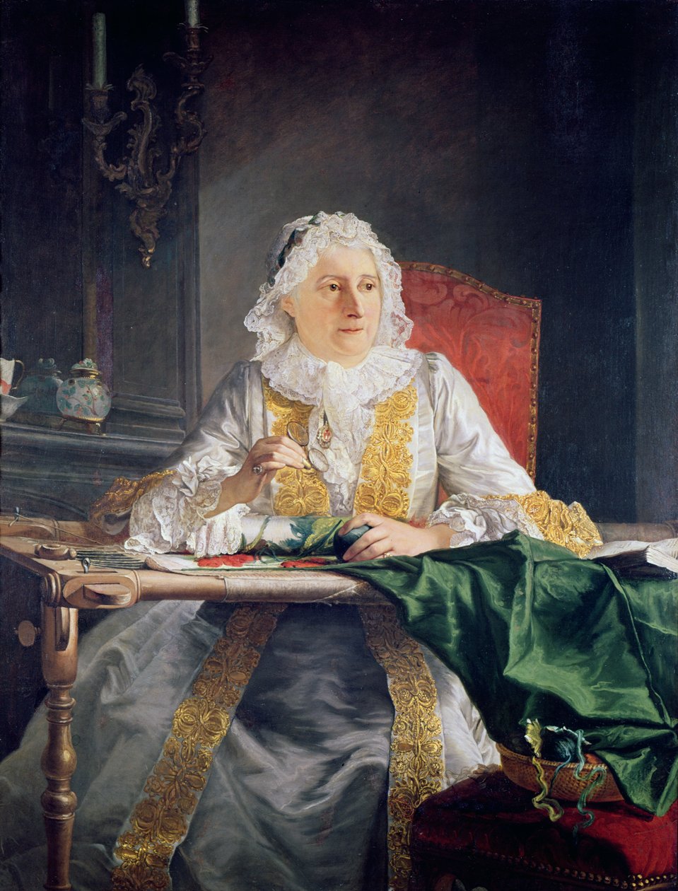 Portrait de Madame Antoine Crozat, 1741 - Jacques Andre Joseph Camelot Aved