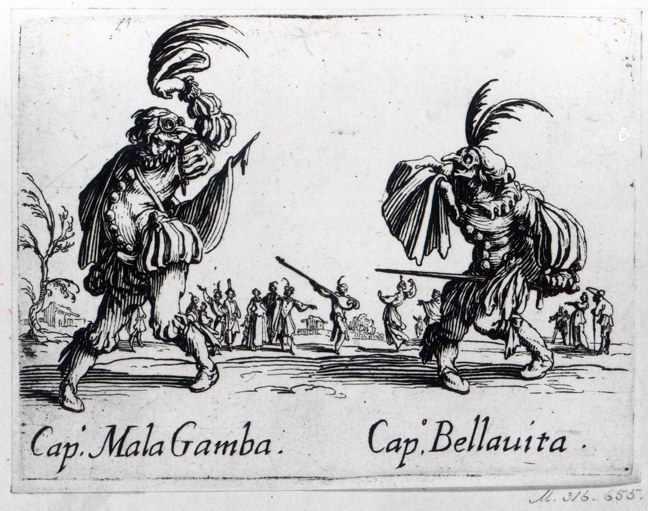 Balli de Sfessania, c.1622 - Jacques Callot