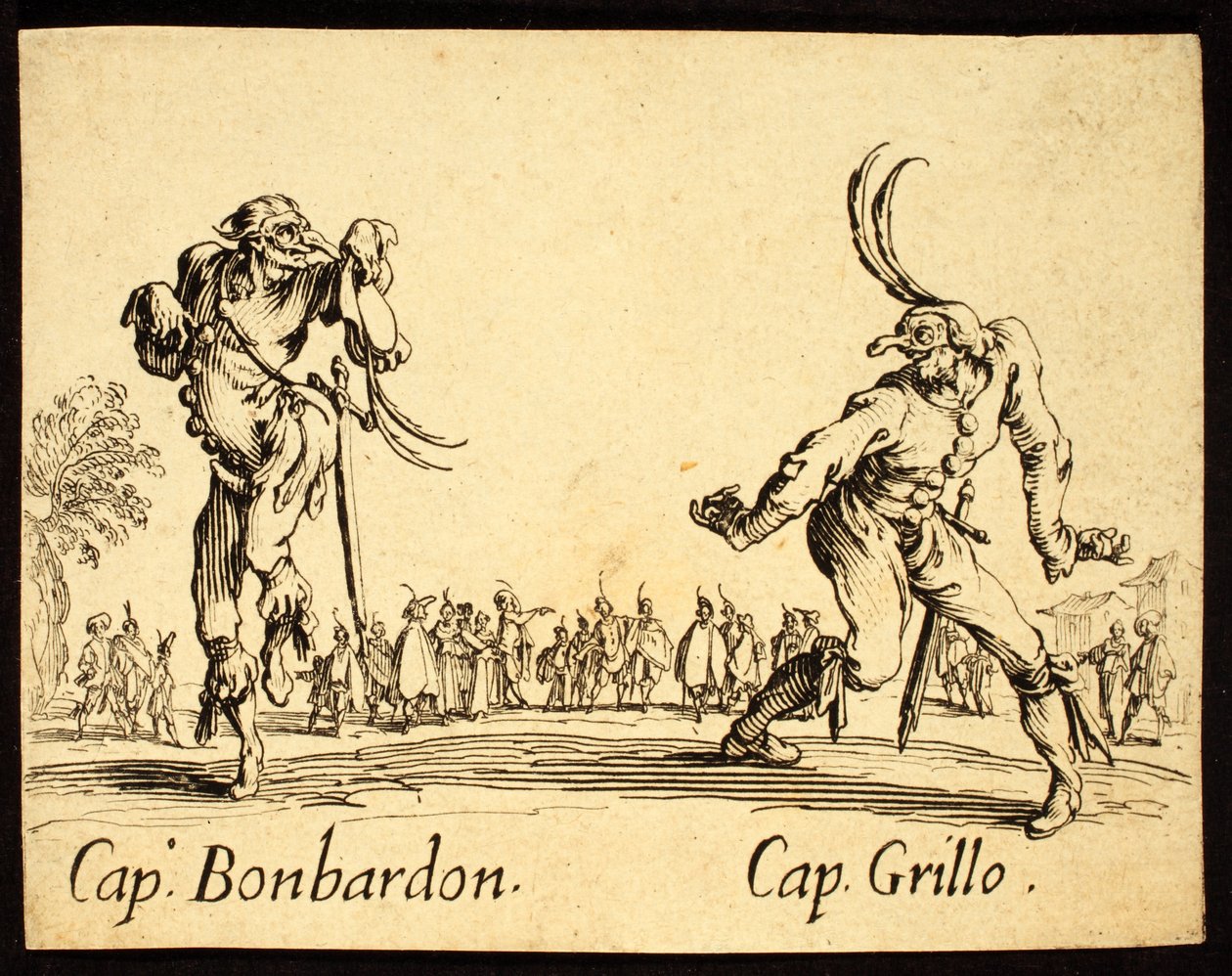 Capitaines Bonbardon et Grillo, 1622 - Jacques Callot