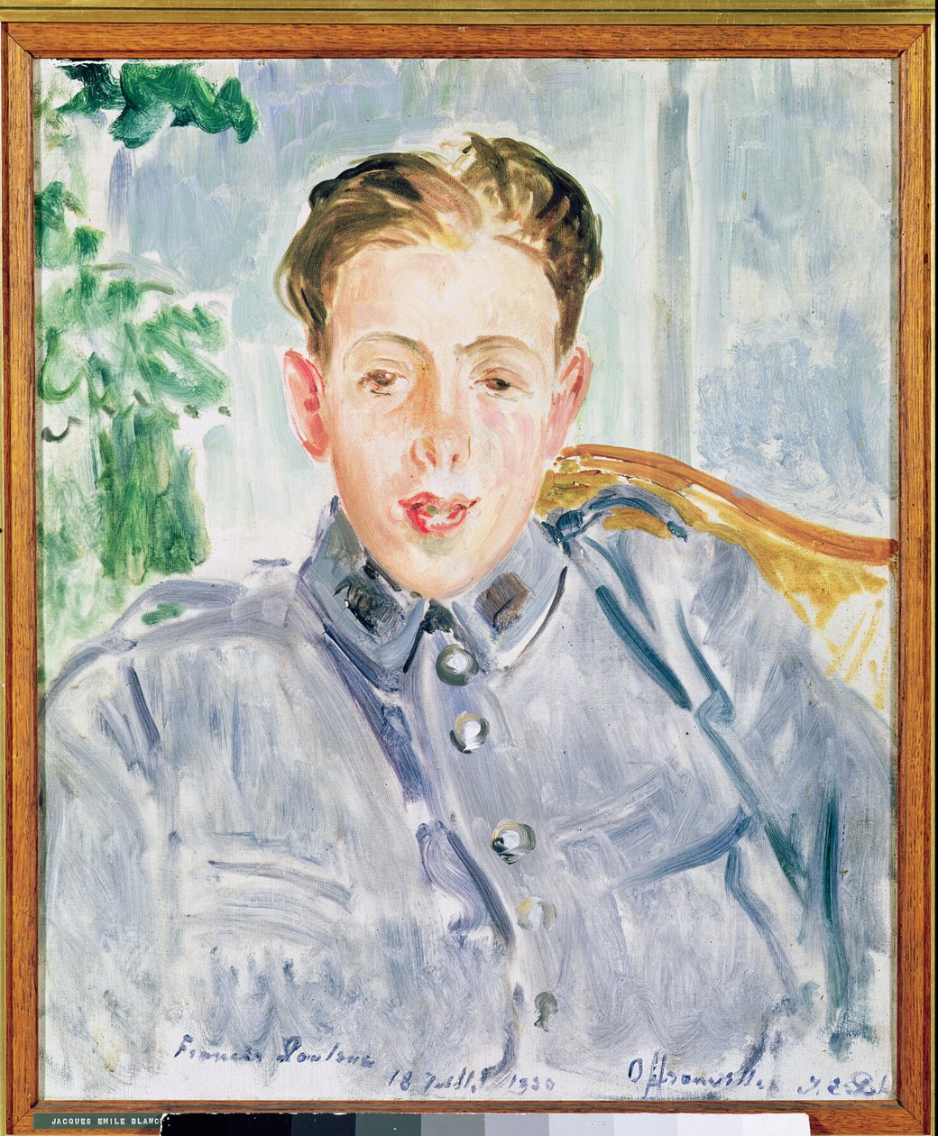 Portrait de Francis Poulenc (1899-1963) 1920 - Jacques Emile Blanche