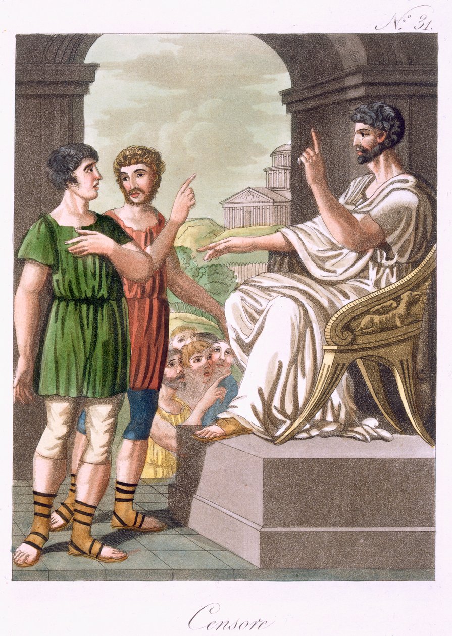 Un censeur romain, illustration de 