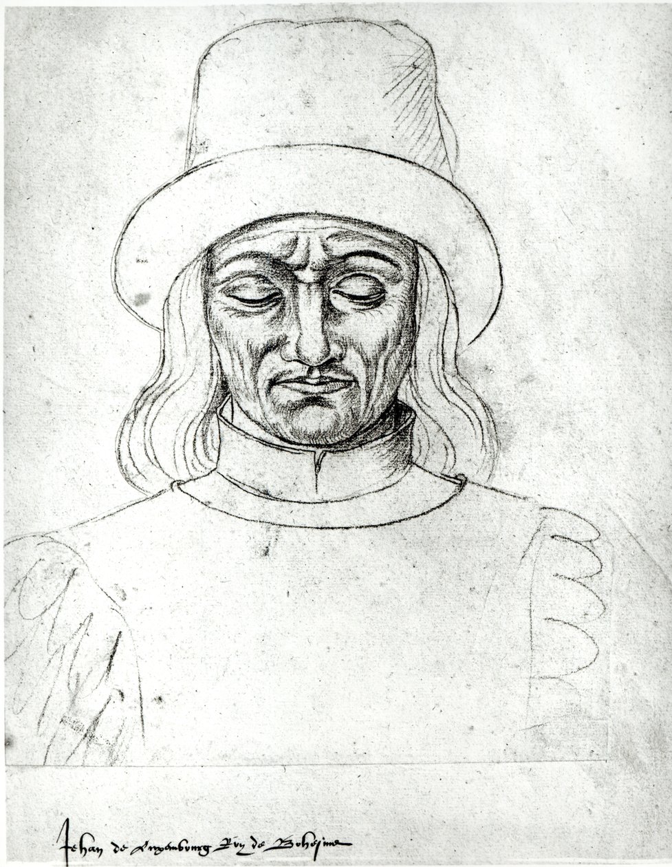 Ms.266 fol.171 Jean de Luxembourg (1296-1346), roi de Bohême, de 