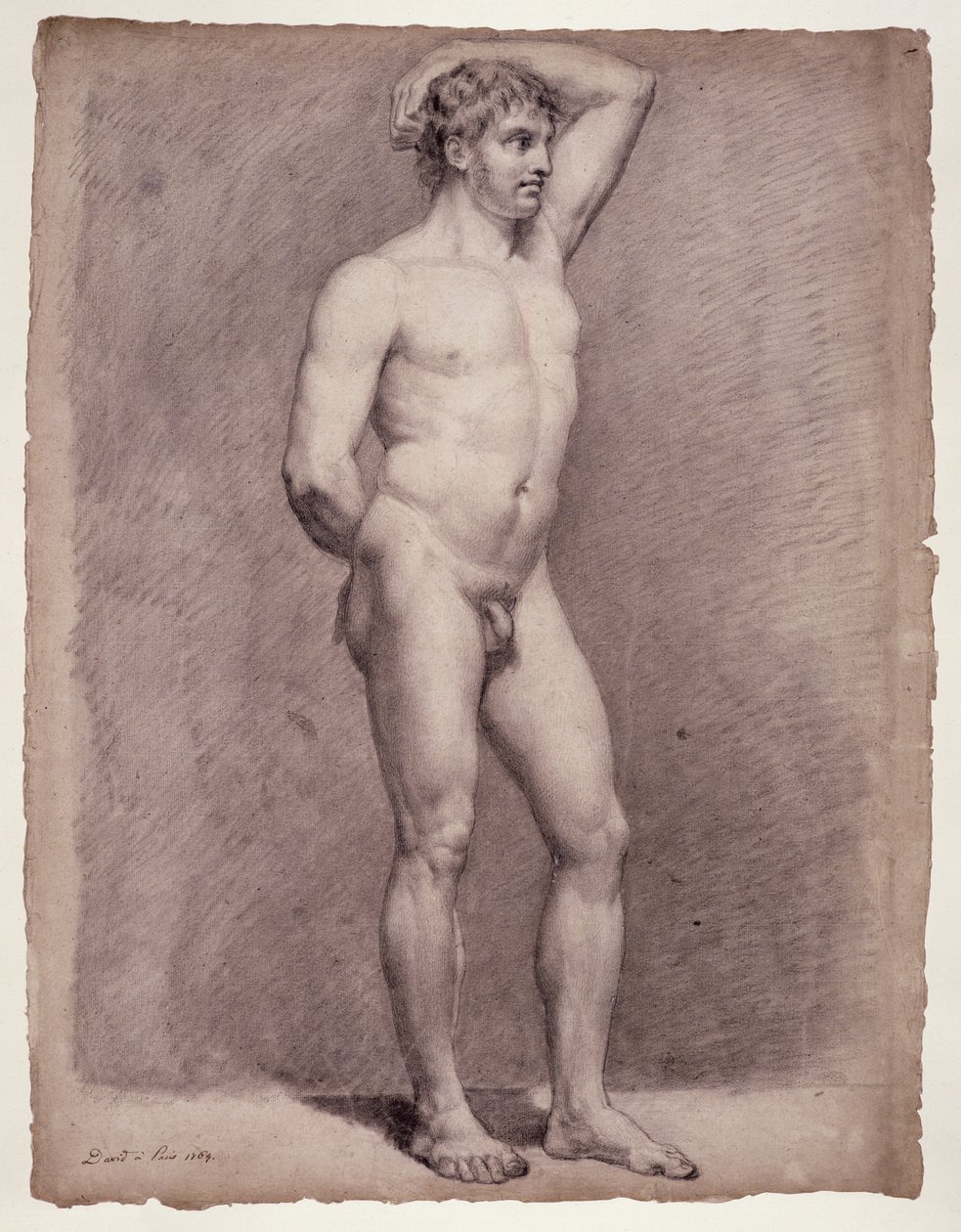 Étude académique du nu masculin - Jacques Louis David